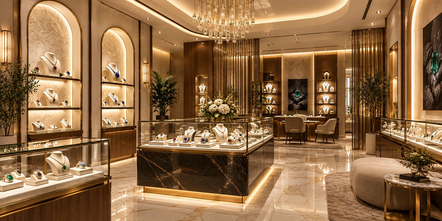 Raza Gems Gold Souq branch interior