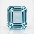 Aquamarine gemstone front view