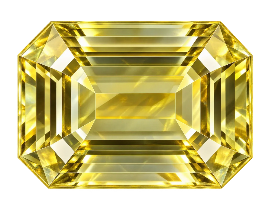 Lemon Topaz Emerald Cut 6.30 ct