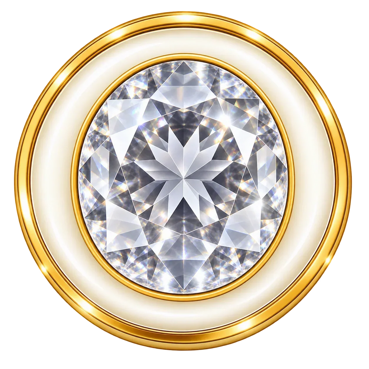 White Sapphire Round 2.05 ct